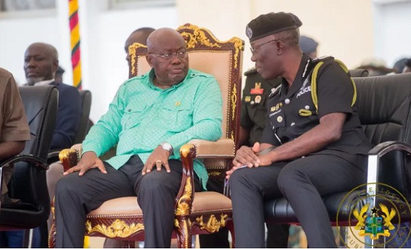 Nana Addo with IGP George Akuffo Dampare