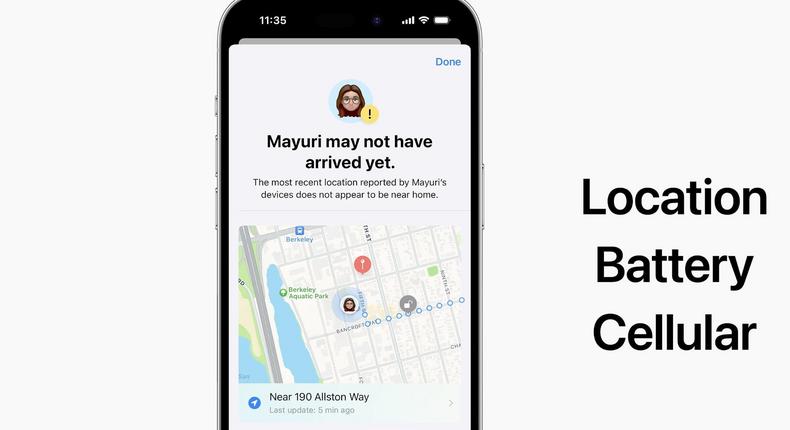 iOS 17's new Check In feature will allow people to see real-time updates during commutesApple