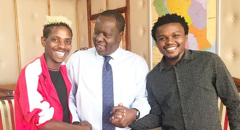 Eric Omondi, Chipukeezy and Fred Matiangi