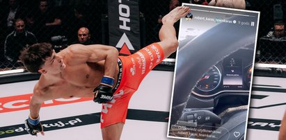 Robert Karaś wysłał wiadomość rywalowi przed galą FAME MMA. Posłużył się... swoim samochodem