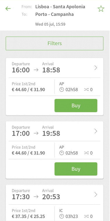 Bilet na portugalskie pendolino można kupić w aplikacji kolei państwowych CP