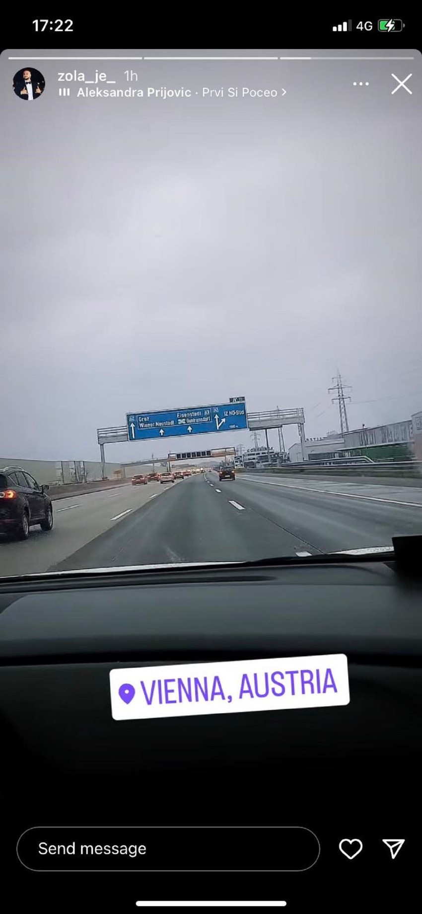 Zola se oglasio iz Beča