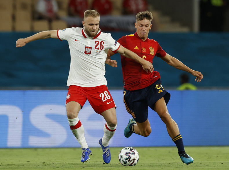 Tymoteusz Puchacz podczas Euro 2020