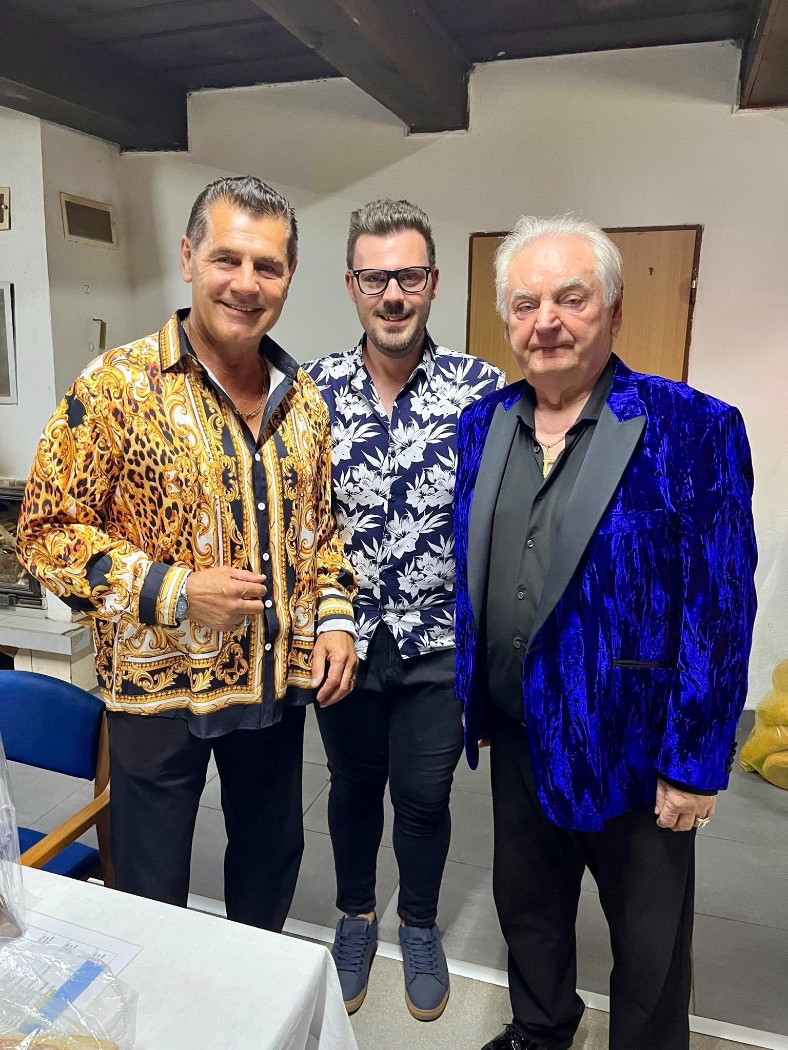 Spevák Otto Weiter (vľavo) a spevák Peter Stašák (vpravo). 