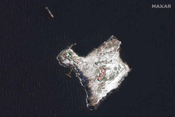 Wyspa Węży. Zdjęcie satelitarne