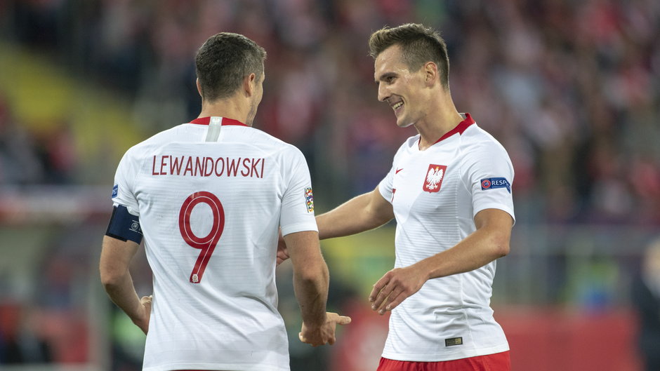 Robert Lewandowski i Arkadiusz Milik