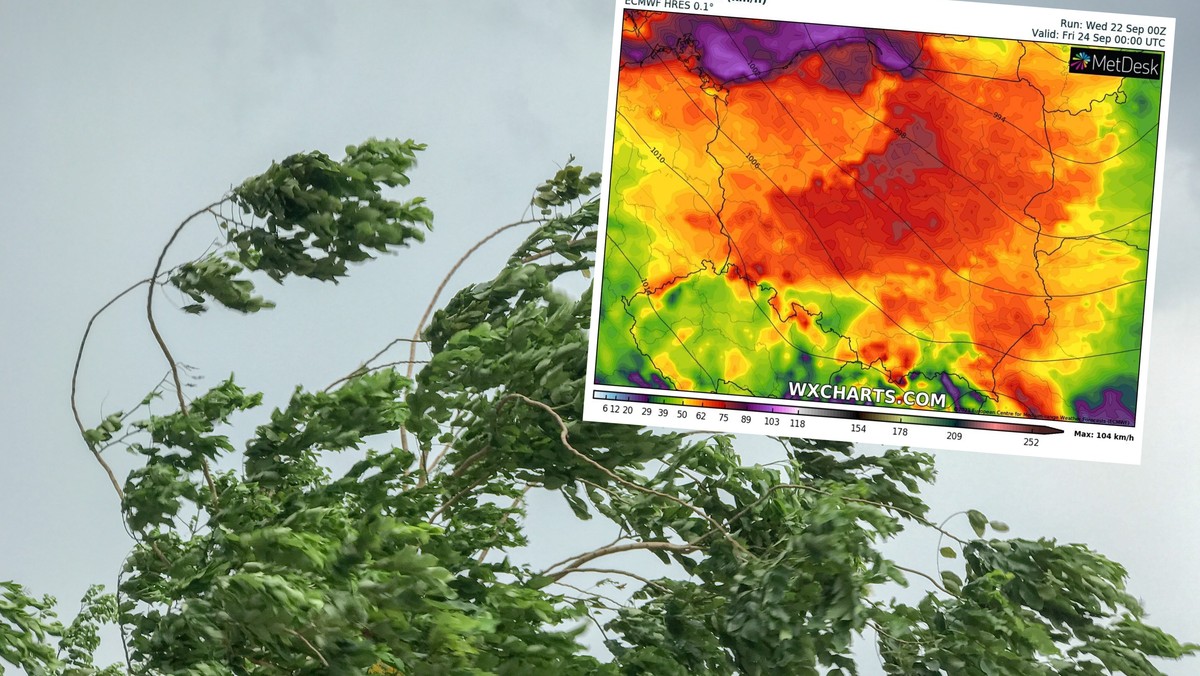 Wichury nad Polską. "Wkraczamy w apogeum" [RADAR WIATRU NA ŻYWO]