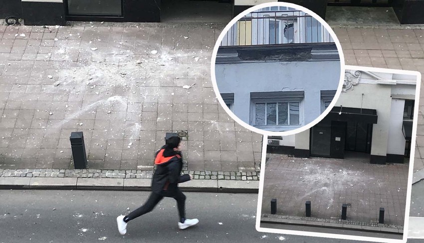 Pala fasada u Kosovskoj ulici