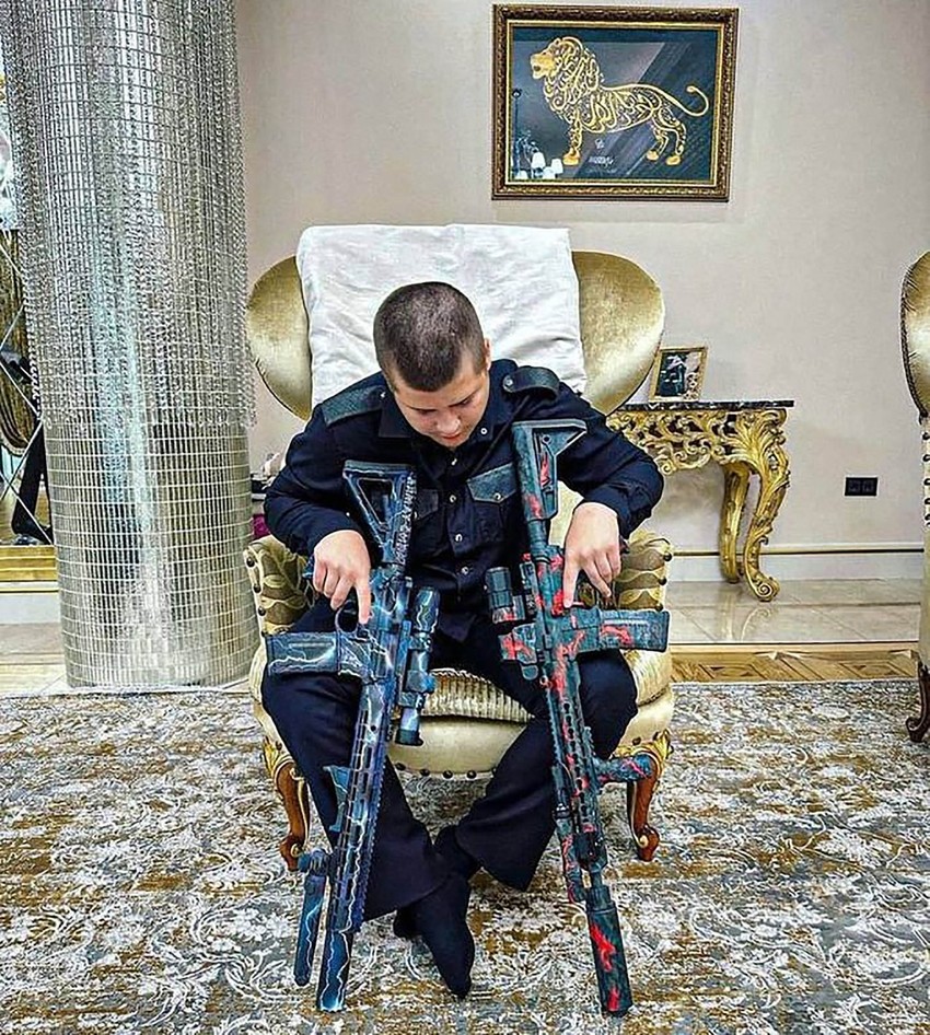 Adam Kadirov kada je imao 14 godina