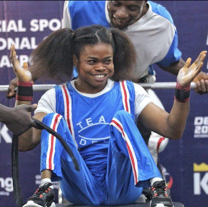 Esther Nworgu set a new world record in the 2022 Delta Para Powerlifting.