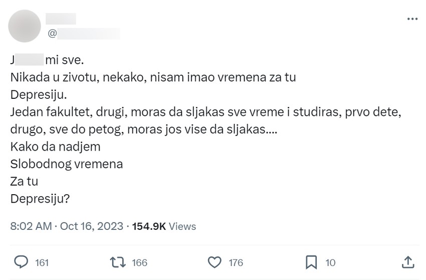 Objava na Tviteru