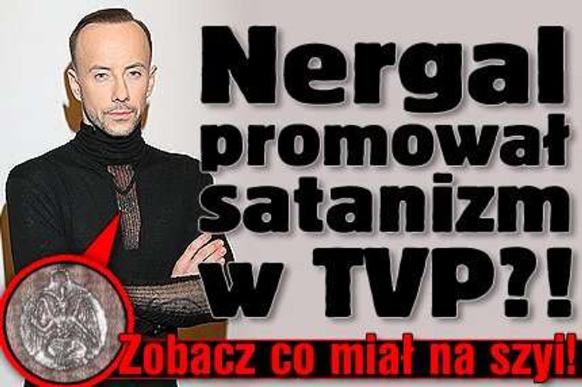 Nergal promował satanizm w TVP?! Zobacz co miał na szyi!