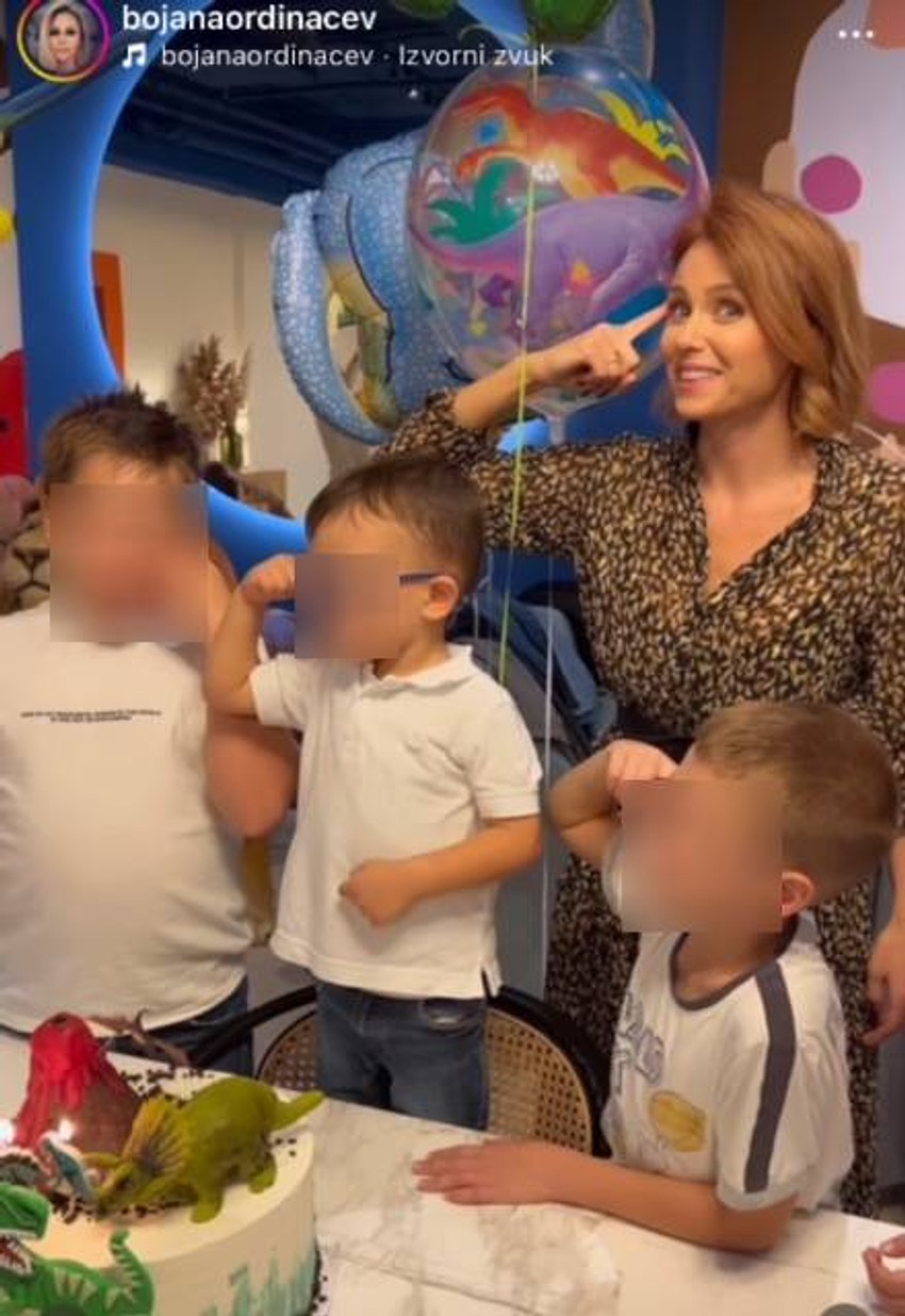 Bojana Ordinačev slavi sinu rođendan