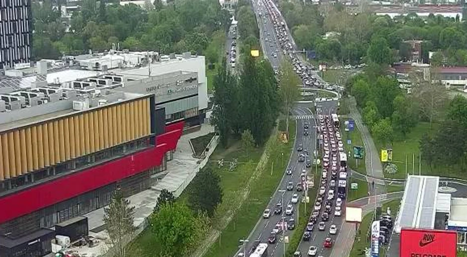 Gužva kod TC Ušće