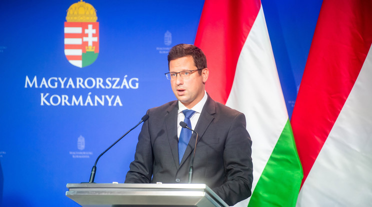 Gulyás Gergely Miniszterelnökséget vezető miniszter / Fotó: MTI/Balogh Zoltán