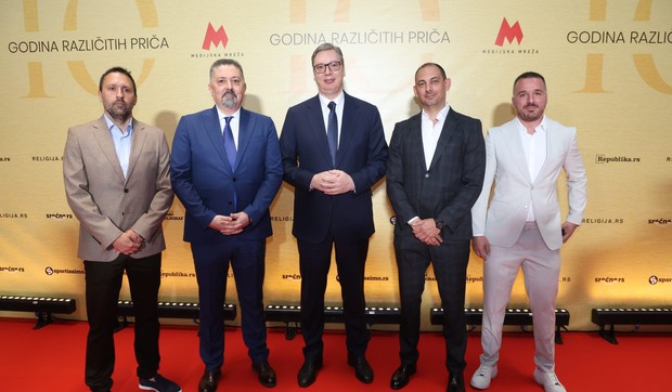 Čelni ljudi Medijske mreže sa predsednikom Srbije Aleksandrom Vučićem