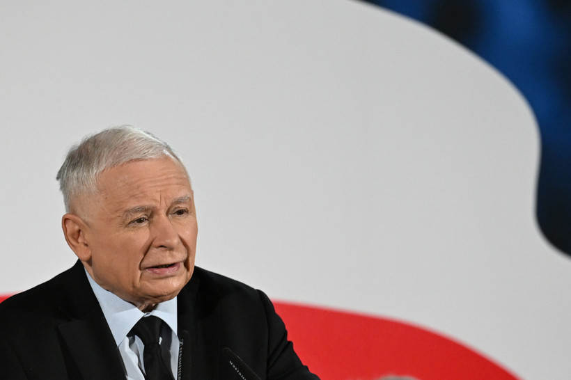 Prezes Prawa i Sprawiedliwości Jarosław Kaczyński w Mielcu