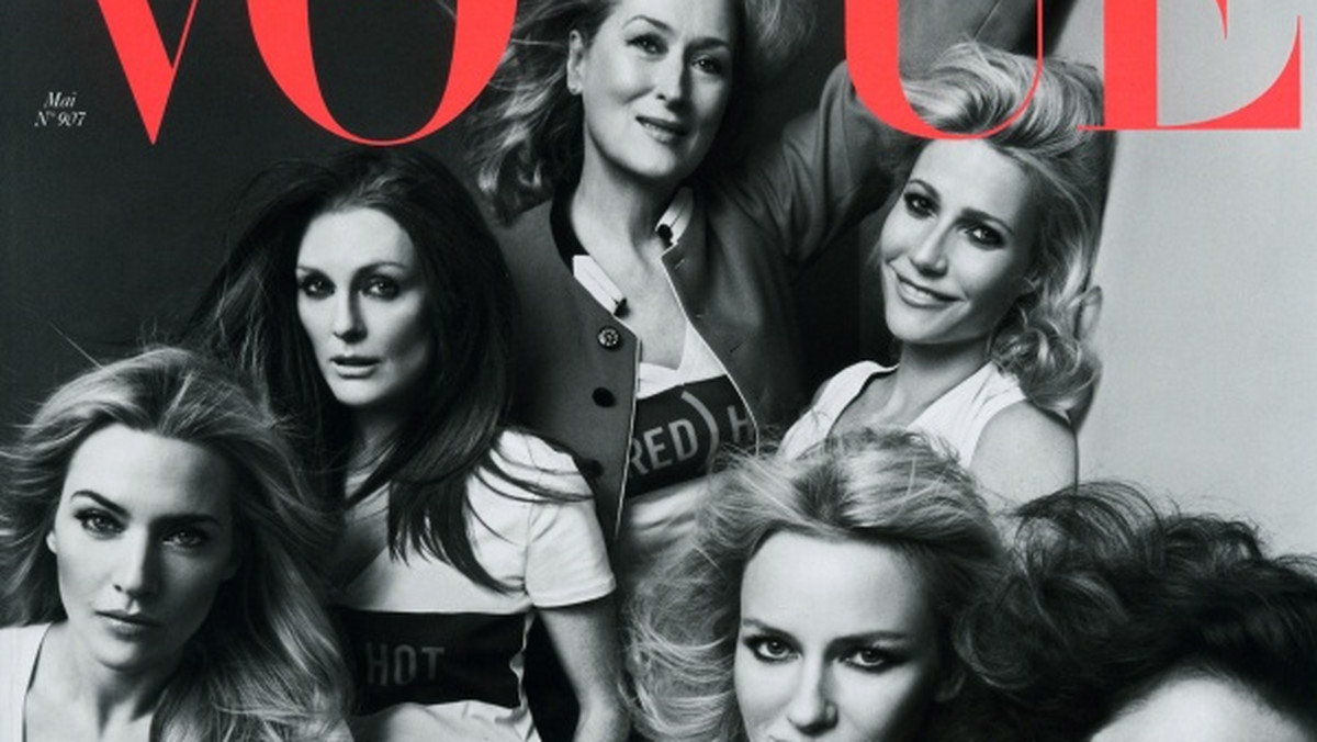 Meryl Streep, Penelope Cruz, Julianne Moore, Gwyneth Paltrow, Naomi Watts i Kate Winslet na jednej okładce