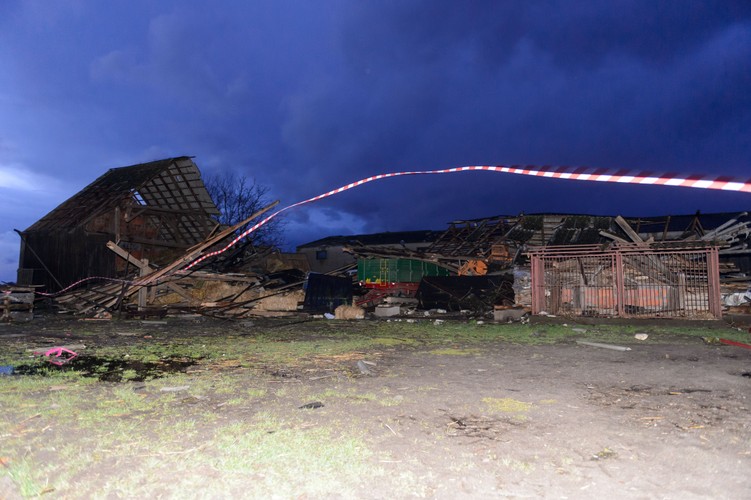 Trąba powietrzna w Olszewie
