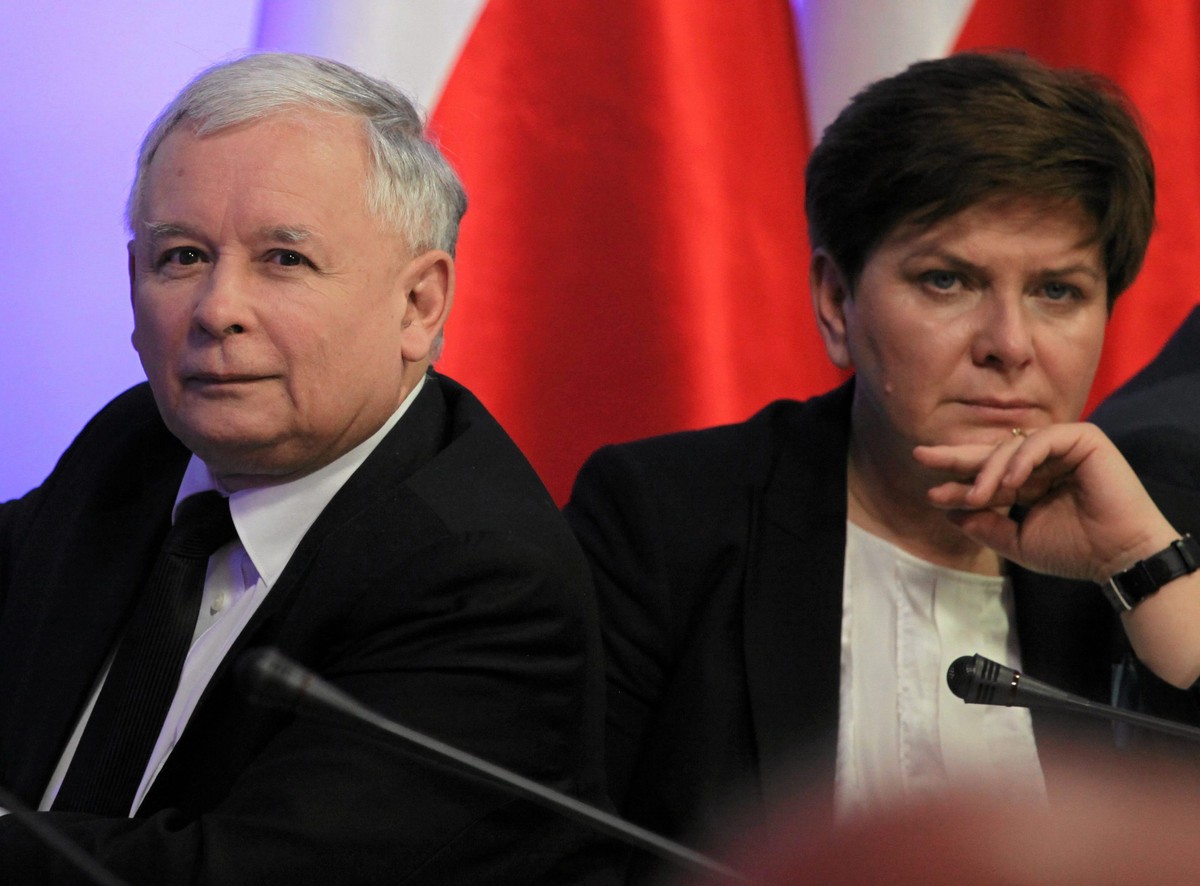 Jarosław Kaczyński i Beata Szydło