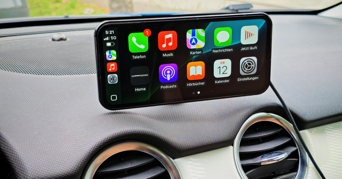 Carpodgo Mini im Test: Winziges Display für Carplay und Android Auto
