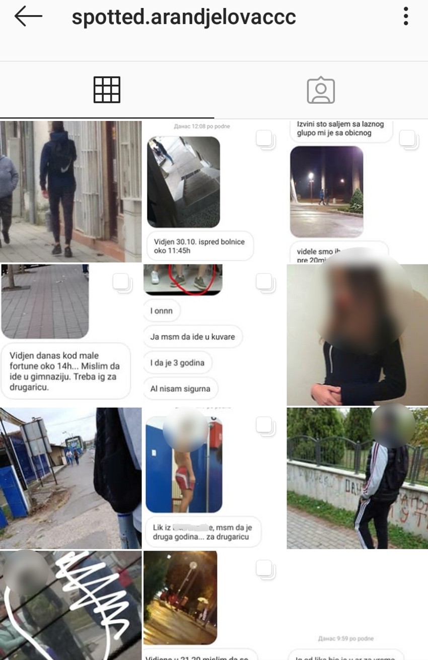 Izgled jednog "spotted" profila