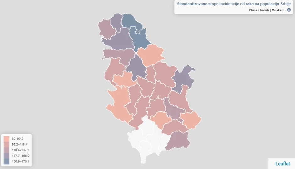 Broj obolelih muškaraca u Srbiji: Podaci iz 2023. godine