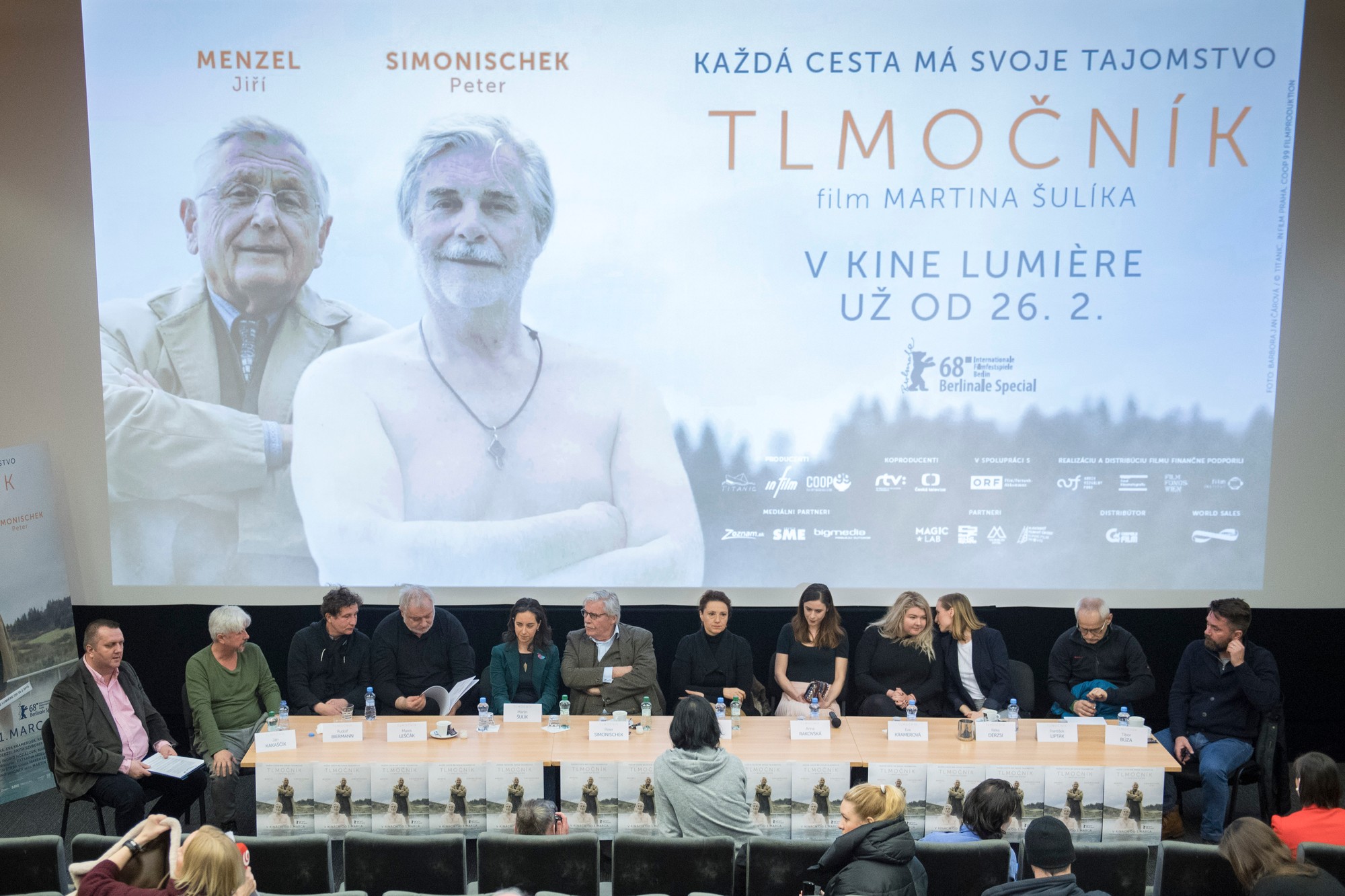 Tlačová konferencia k filmu Tlmočník z roku 2018.