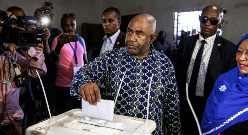 Comoros President Azali Assoumani played down sporadic incidents after voting on the main island of Grande Comore