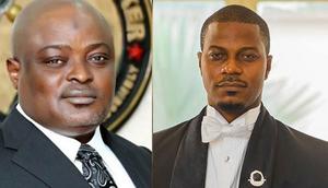 Lagos State House of Assembly Speaker, Mudashiru Obasa (left) and the Labour Party governorship candidate in Lagos State for the 2023 election, Gbadebo Rhodes-Vivour (right) [Channels TV]