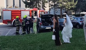 Dete ostalo zaključano u automobilu tokom svadbe u Zagrebu