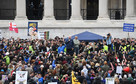 Protest przeciw zaostrzeniu restrykcji na ulicach Londynu