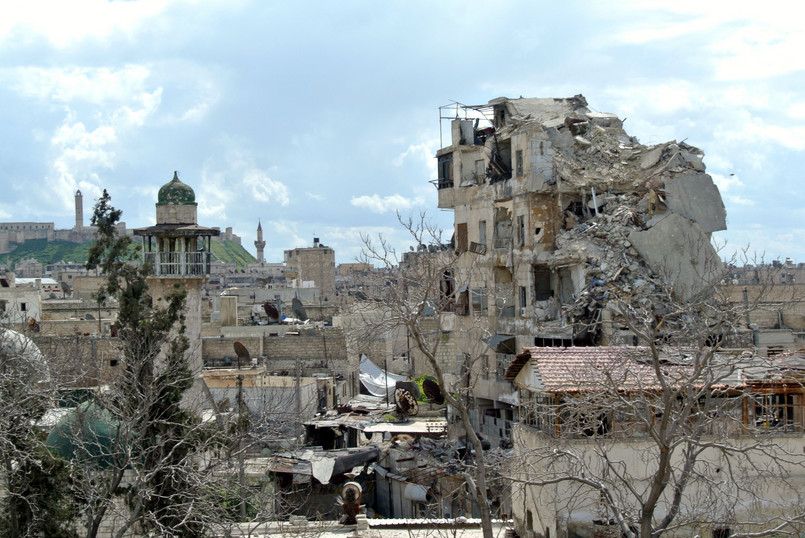 Zbombardowane Aleppo