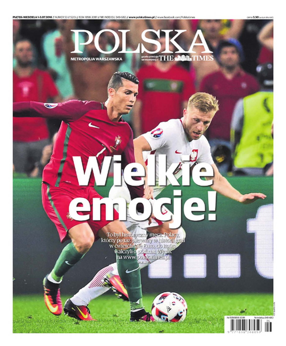 Okładka "Polski The Times"