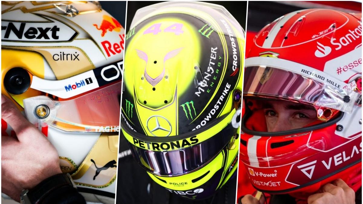 FOTO: Kombinácie farieb od výmyslu sveta. Aké prilby majú jazdci Formuly 1  v roku 2022?