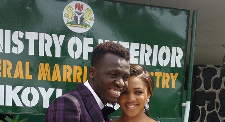 Akpororo and wife Mary Josephine Abraham