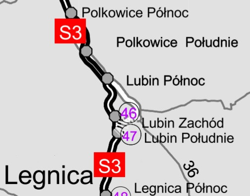 S3 Polkowice Północ — Lubin Północ