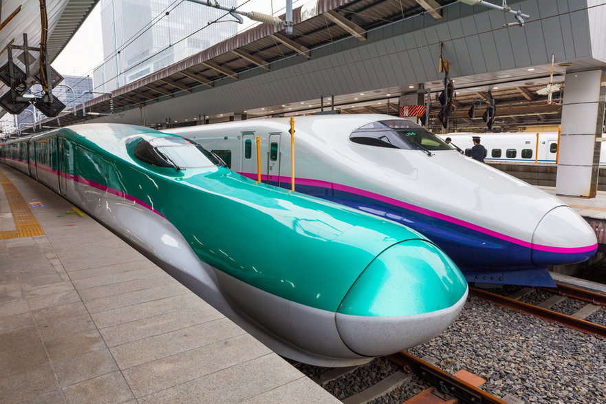Szybkie pociągi Shinkansen, Japonia