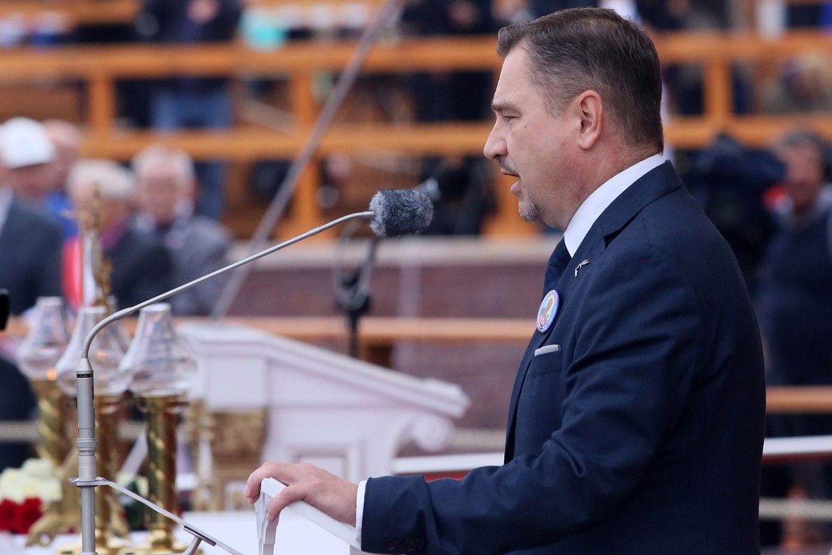 Przewodniczący NSZZ "Solidarność" Piotr Duda