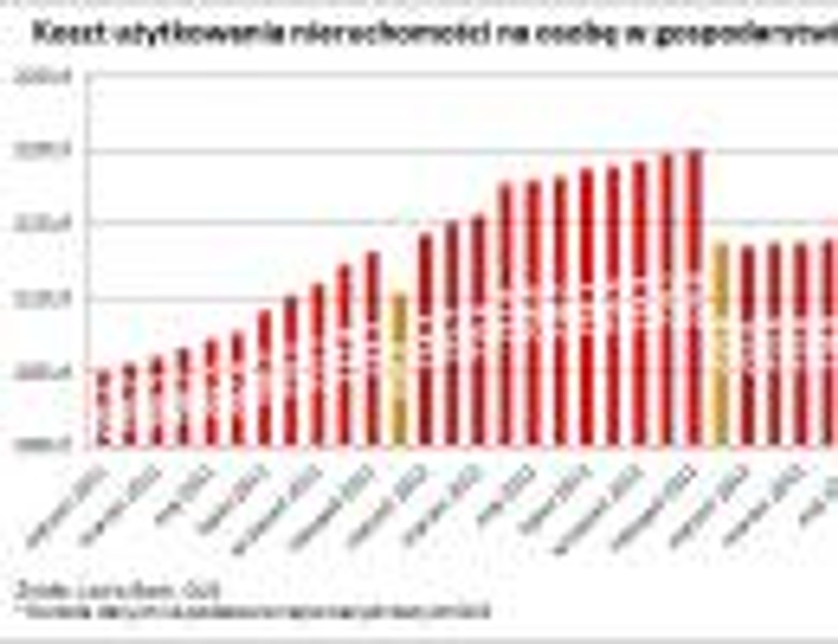 Koszt użytkowania nieruchomości na osobę w gospodarstwie domowym