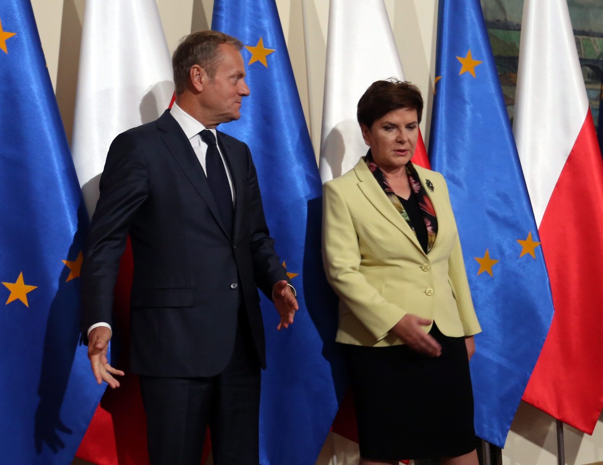 Donald Tusk i Beata Szydło