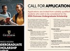 Call for Applications: Guinness Nigeria undergraduate scholarship scheme