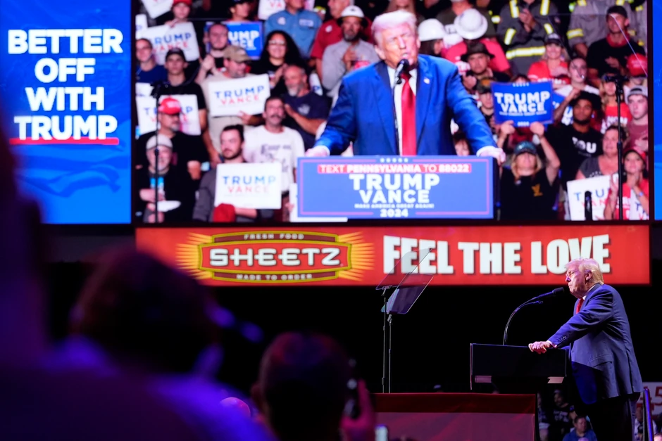 Tramp na skupu u Indijani, Pensilvanija, 23. septembra