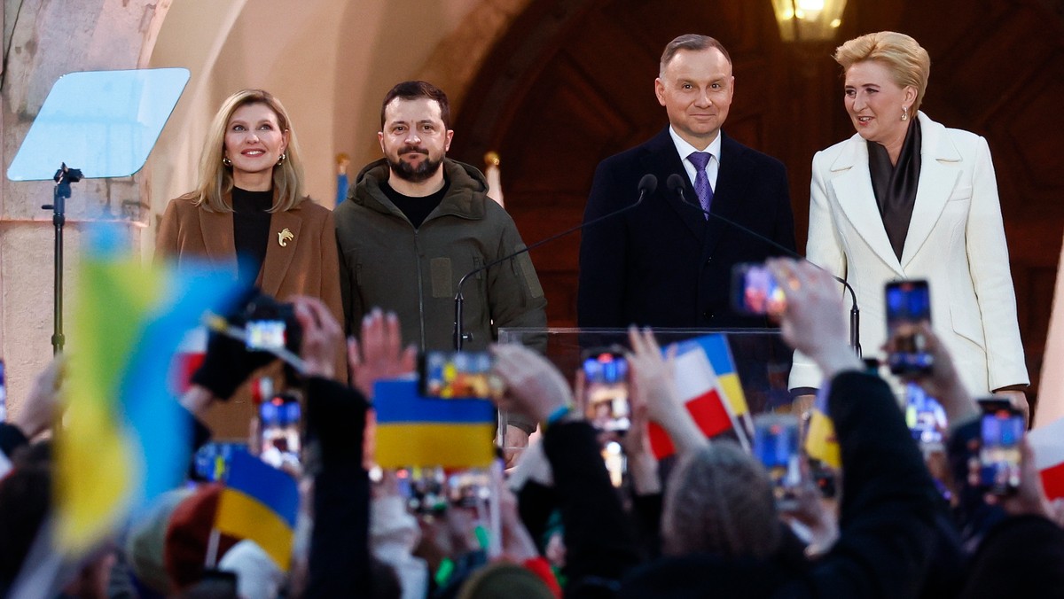 Wołodymyr Zełenski i Andrzej Duda