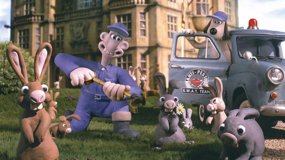 "Wallace i Gromit: Klątwa królika", reż. Steve Box, Nick Park (2005)