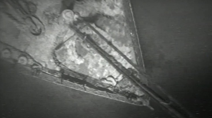 A Titanic roncsairól készült ritka felvételeket 37 évig nem láthatta a világ / Fotó:YouTube