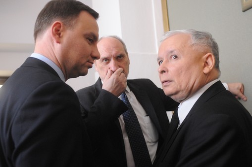 Antoni Macierewicz, Andrzej Duda, Jarosław Kaczyński