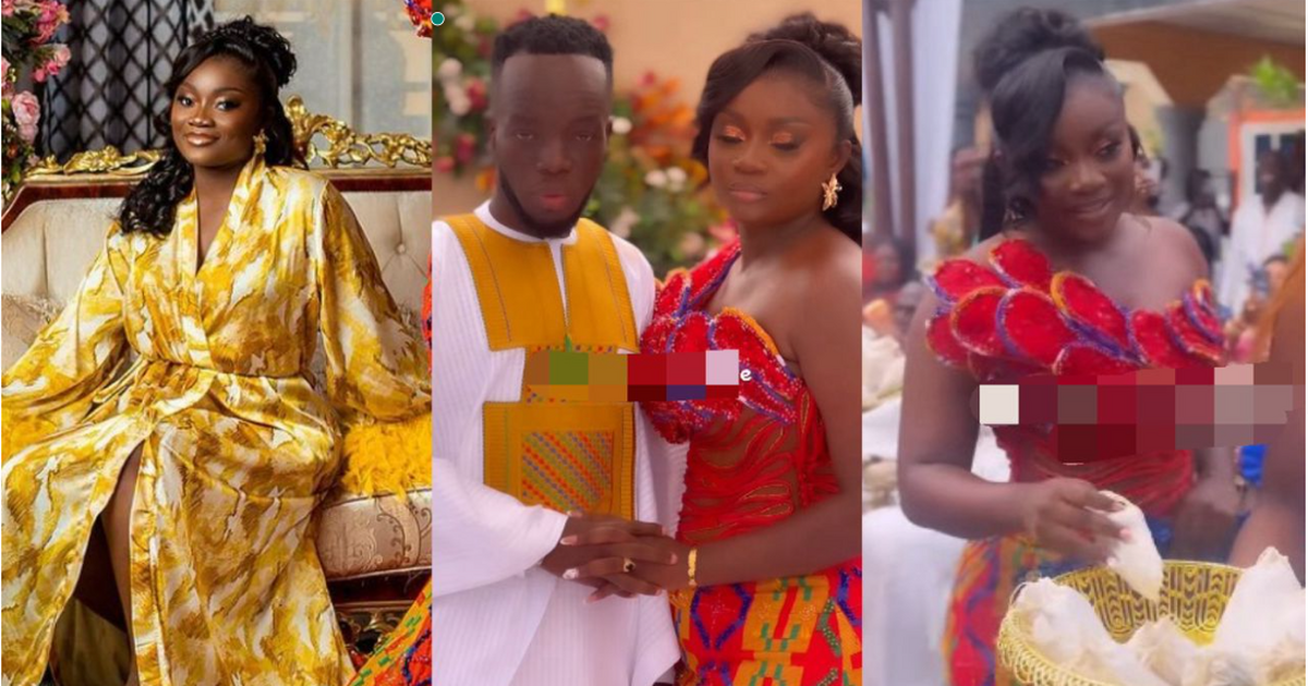 Akwaboah Jnr ties the knot in a colourful traditional wedding (WATCH)