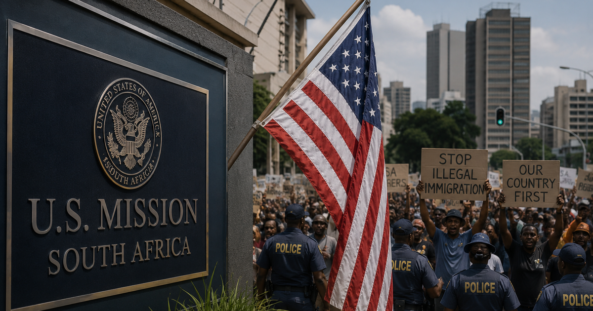 U.S. cuts operations at four South African diplomatic missions as June 30 protests begin