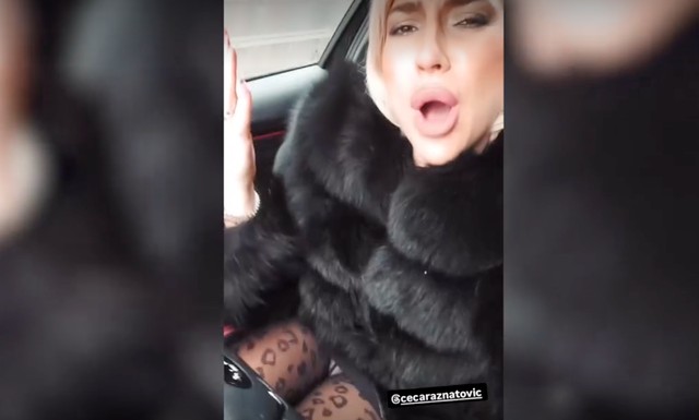 Jovana Jeremić, snimak iz automobila